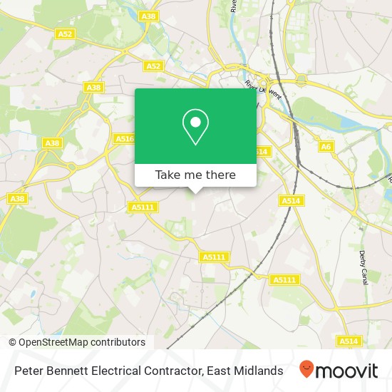 Peter Bennett Electrical Contractor map