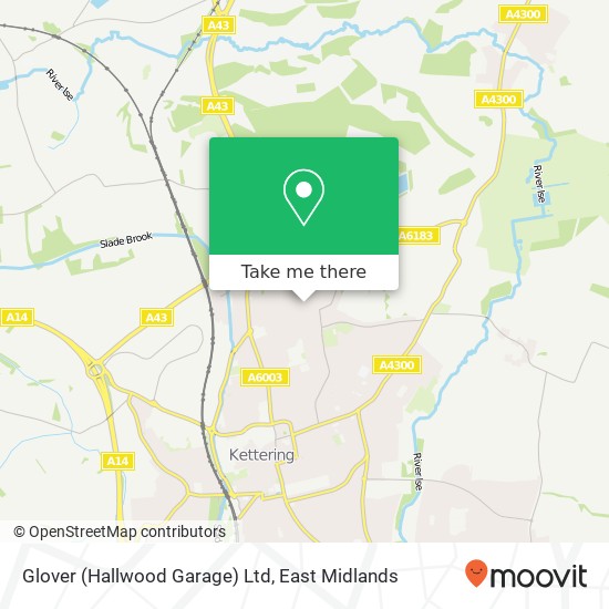 Glover (Hallwood Garage) Ltd map