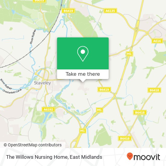 The Willows Nursing Home map