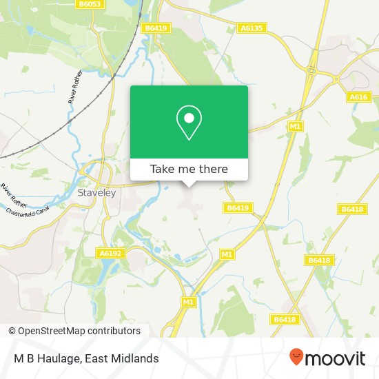M B Haulage map