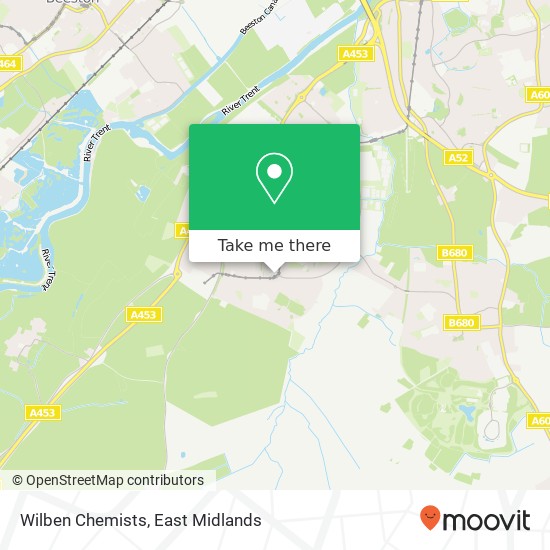 Wilben Chemists map