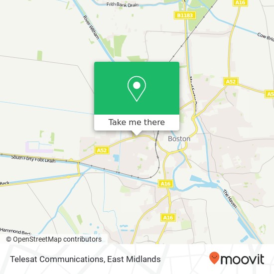 Telesat Communications map
