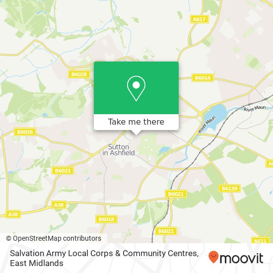 Salvation Army Local Corps & Community Centres map