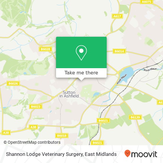 Shannon Lodge Veterinary Surgery map