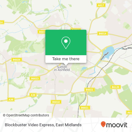 Blockbuster Video Express map