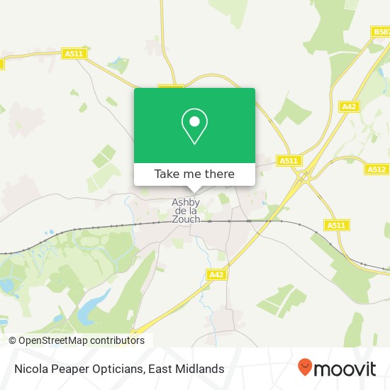 Nicola Peaper Opticians map