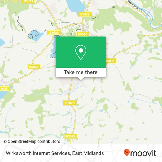 Wirksworth Internet Services map