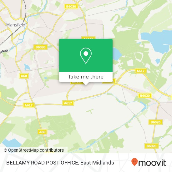 BELLAMY ROAD POST OFFICE map