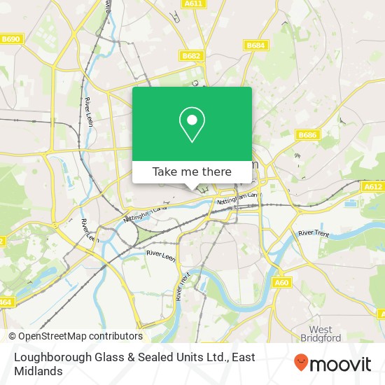 Loughborough Glass  &  Sealed Units Ltd. map