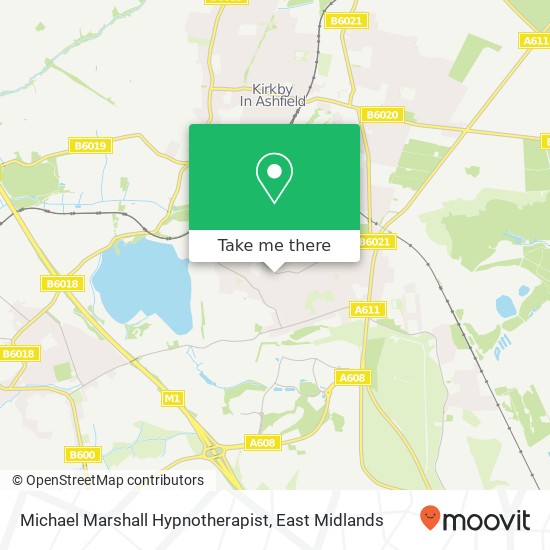 Michael Marshall Hypnotherapist map