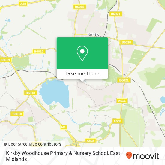 Kirkby Woodhouse Primary & Nursery School map