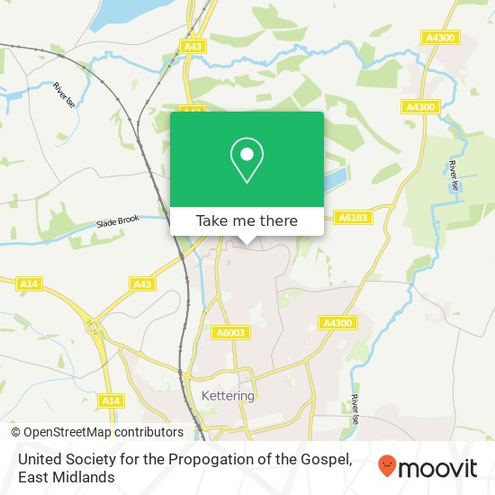 United Society for the Propogation of the Gospel map