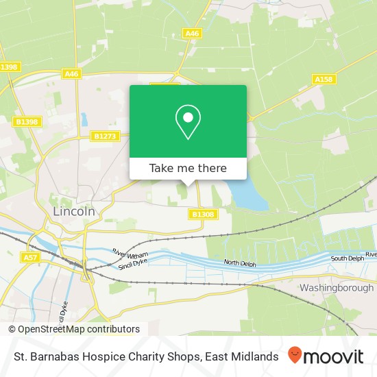 St. Barnabas Hospice Charity Shops map