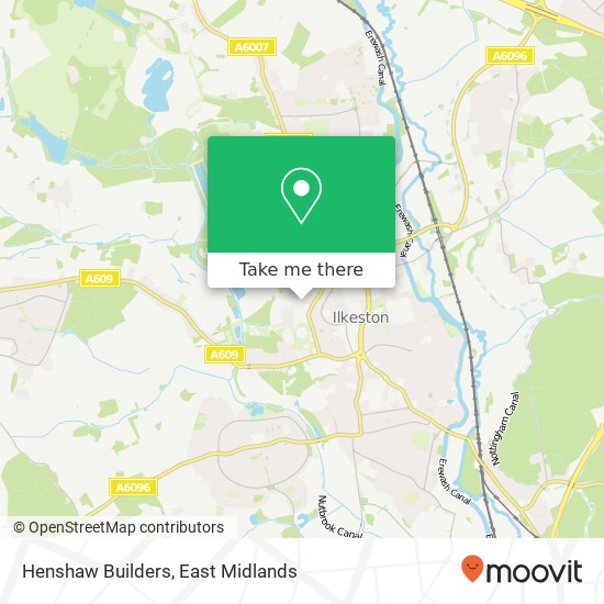 Henshaw Builders map