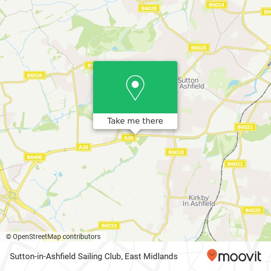 Sutton-in-Ashfield Sailing Club map