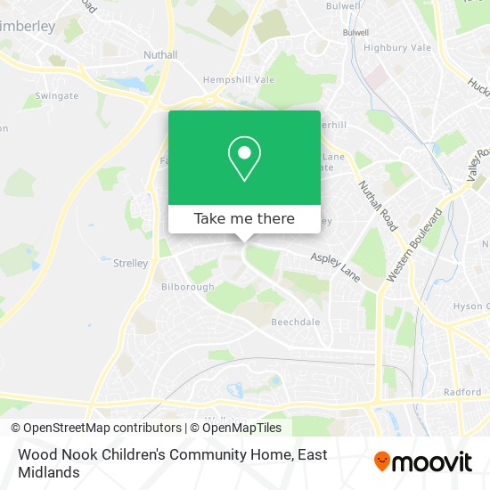 Wood Nook Children's Community Home map