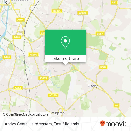 Andys Gents Hairdressers map