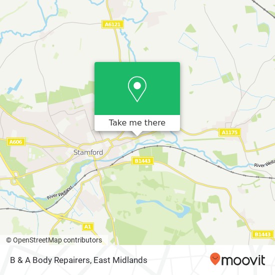 B & A Body Repairers map