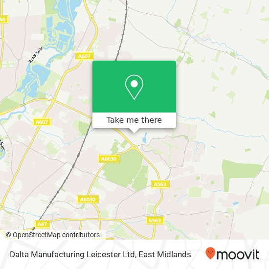 Dalta Manufacturing Leicester Ltd map