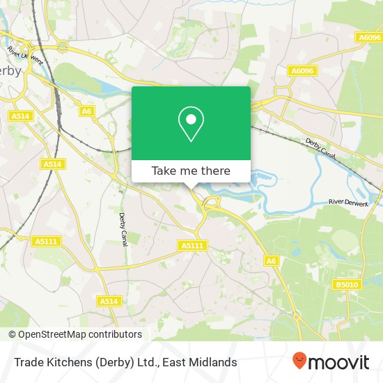 Trade Kitchens (Derby) Ltd. map