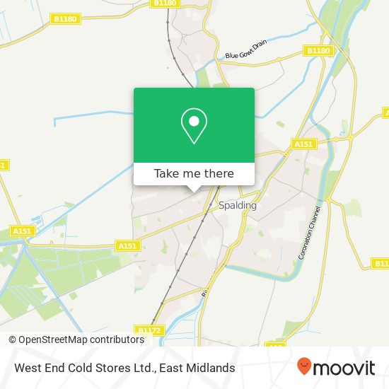 West End Cold Stores Ltd. map