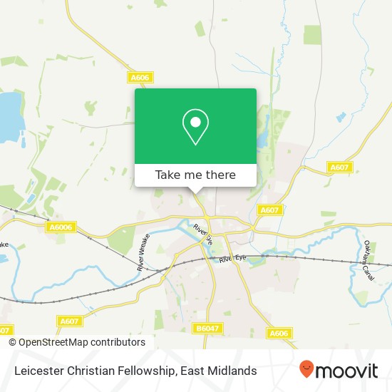 Leicester Christian Fellowship map
