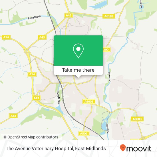 The Avenue Veterinary Hospital map