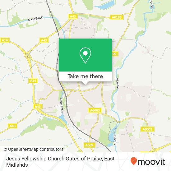 Jesus Fellowship Church Gates of Praise map