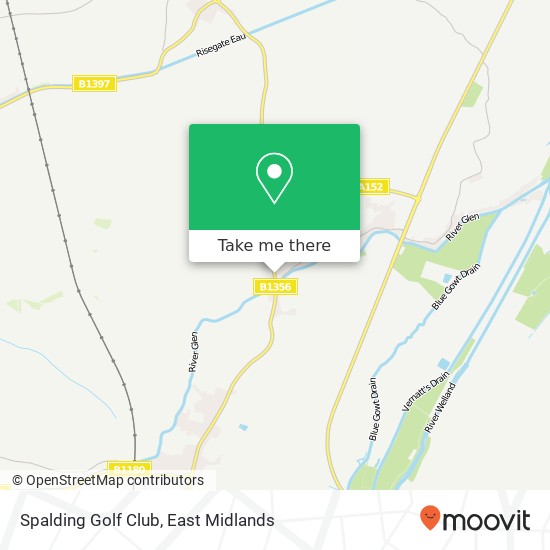 Spalding Golf Club map