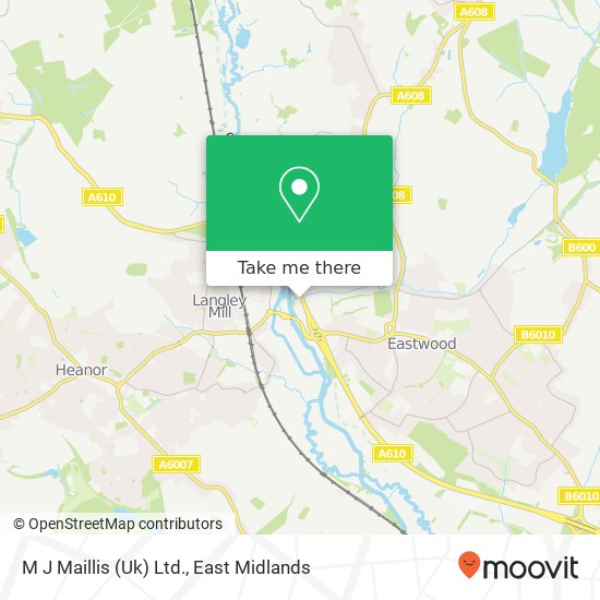 M J Maillis (Uk) Ltd. map
