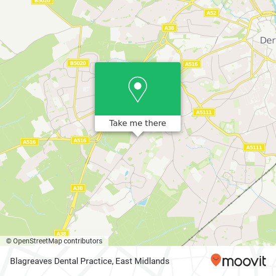Blagreaves Dental Practice map