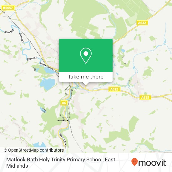 Matlock Bath Holy Trinity Primary School map