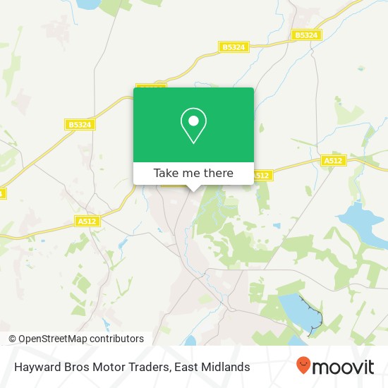 Hayward Bros Motor Traders map
