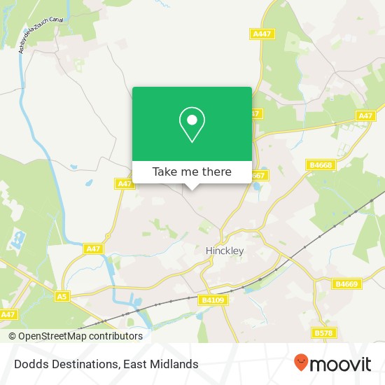 Dodds Destinations map