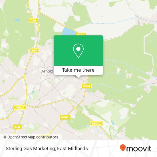 Sterling Gas Marketing map