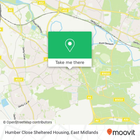 Humber Close Sheltered Housing map