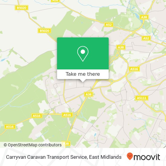 Carryvan Caravan Transport Service map