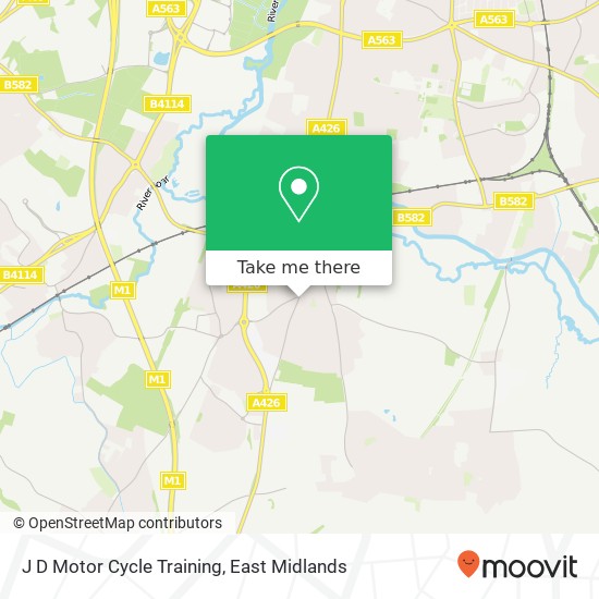 J D Motor Cycle Training map