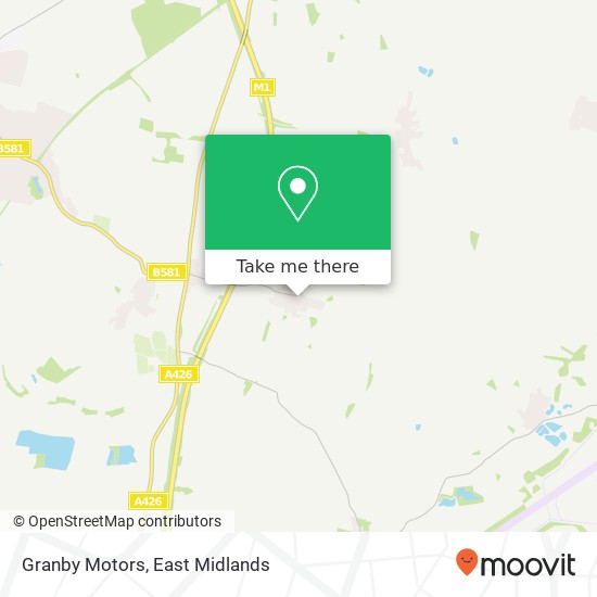 Granby Motors map
