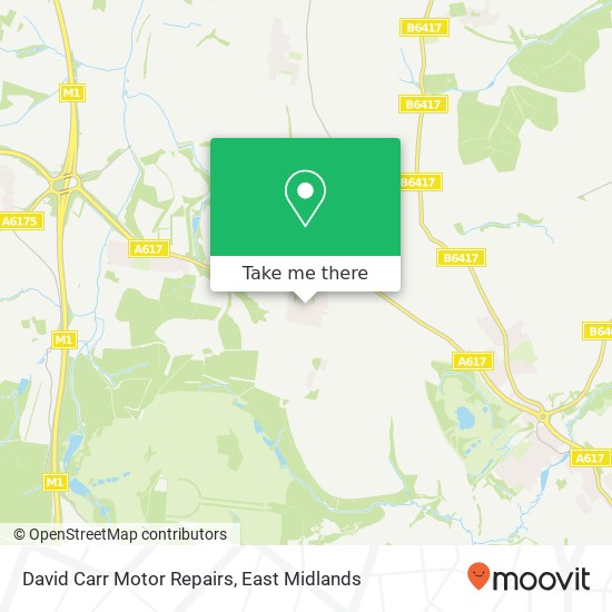 David Carr Motor Repairs map
