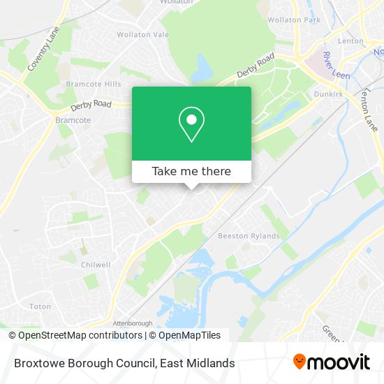 Broxtowe Borough Council map
