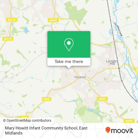 Mary Howitt Infant Community School map