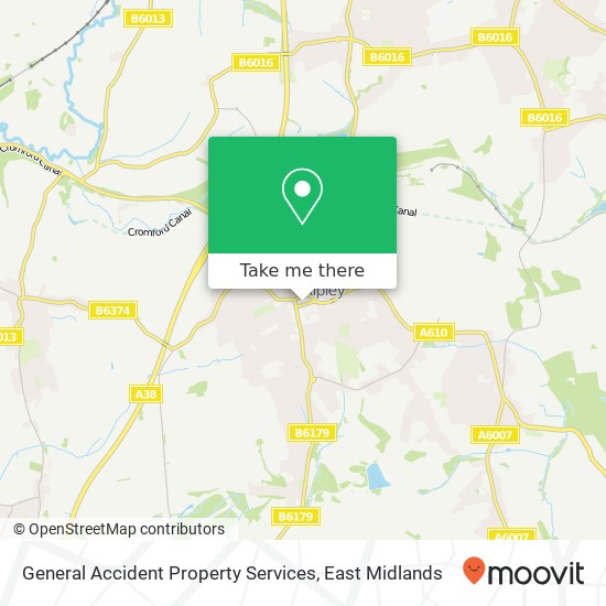 General Accident Property Services map