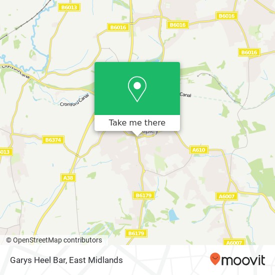 Garys Heel Bar map