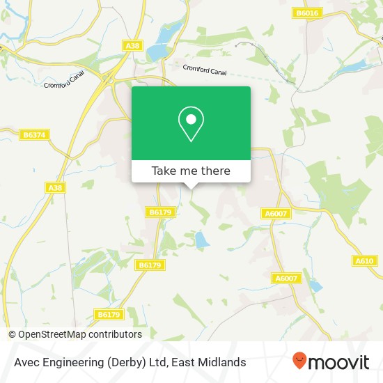 Avec Engineering (Derby) Ltd map