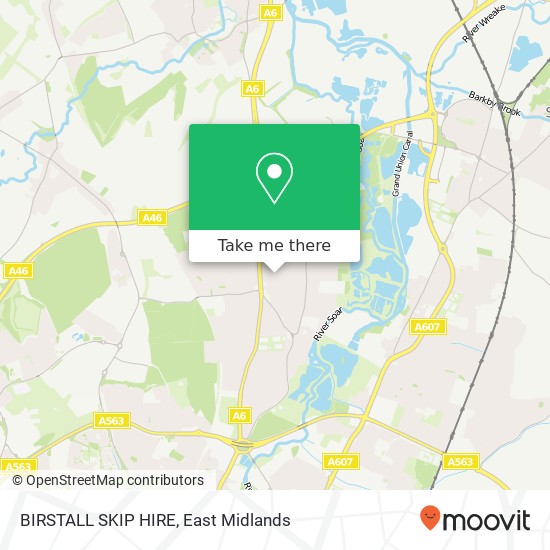 BIRSTALL SKIP HIRE map