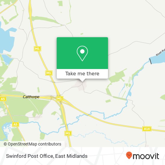 Swinford Post Office map