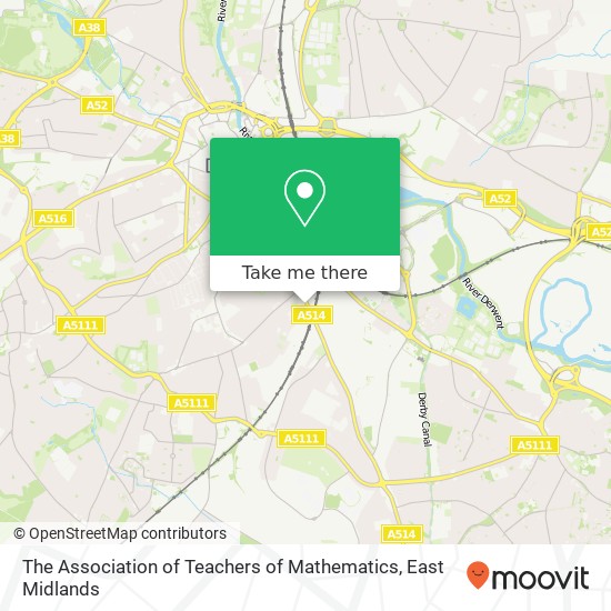The Association of Teachers of Mathematics map