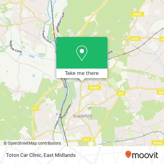 Toton Car Clinic map