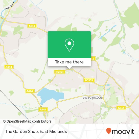 The Garden Shop map